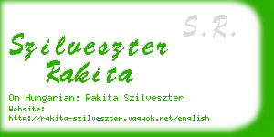 szilveszter rakita business card